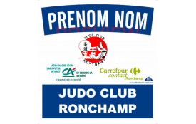 Dossard logo club (réservé judokas de Ronchamp)
